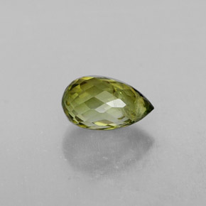 0.72캐럿 천연 그린 투르말린, 브리올레트, 6.6×3.9 mm, VS-SI