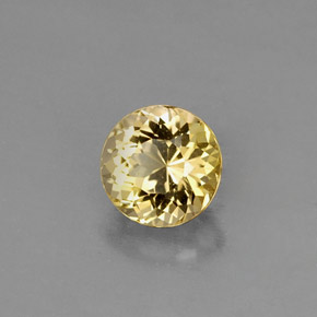 0.82캐럿 천연 녹빛 골든 투르말린, 라운드 컷, 5.67 mm, VVS