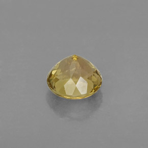 0.82캐럿 천연 녹빛 골든 투르말린, 라운드 컷, 5.67 mm, VVS
