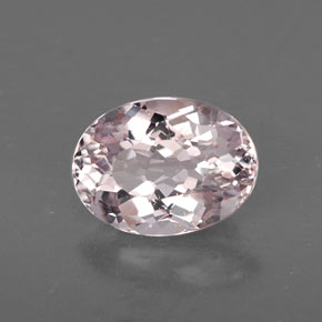 1.76캐럿 천연 라이트 핑크 화이트 투르말린, 타원형 컷, 8.7×6.5 mm, VS