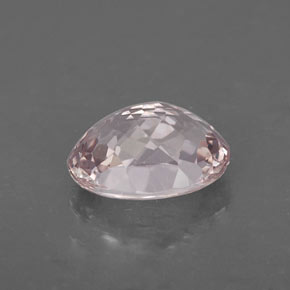 1.76캐럿 천연 라이트 핑크 화이트 투르말린, 타원형 컷, 8.7×6.5 mm, VS