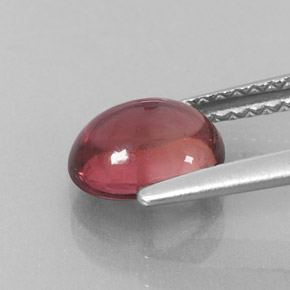 1.48캐럿 천연 핑크빛 로즈 투르말린, 투명한, 7.7×6.4 mm, 투명/반투명