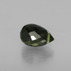 1.14캐럿 천연 그린 투르말린, 브리올레트, 7.1×4.7 mm, VS