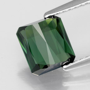 2.01캐럿 천연 그린 투르말린, 에메랄드 컷, 7.4×6.8 mm, VVS-VS