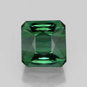 1.67캐럿 천연 그린 투르말린, 에메랄드 컷, 6.8×6.5 mm, VVS-VS