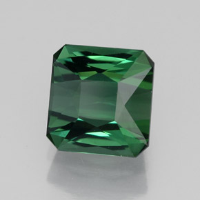 1.67캐럿 천연 그린 투르말린, 에메랄드 컷, 6.8×6.5 mm, VVS-VS