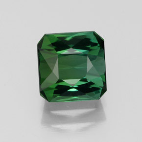 1.77캐럿 천연 그린 투르말린, 에메랄드 컷, 6.8×6.7 mm, VVS