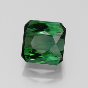1.77캐럿 천연 그린 투르말린, 에메랄드 컷, 6.8×6.7 mm, VVS