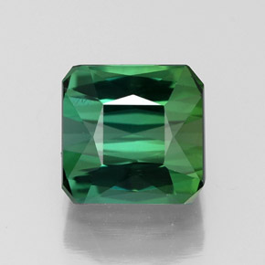 1.77캐럿 천연 그린 투르말린, 에메랄드 컷, 6.8×6.6 mm, VVS