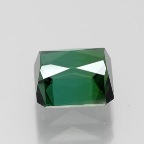 1.84캐럿 천연 그린 투르말린, 에메랄드 컷, 6.8×6.8 mm, VVS