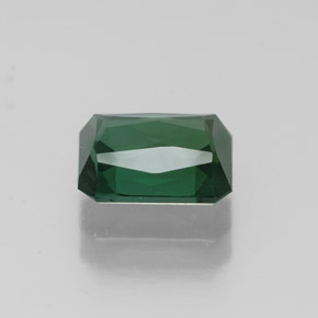 1.40캐럿 천연 그린 투르말린, 에메랄드 컷, 7.3×5.8 mm, VVS