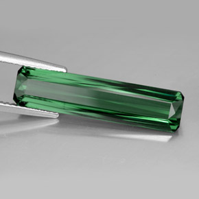 5.50캐럿 천연 그린 투르말린, 에메랄드 컷, 24.4×6 mm, VVS-VS