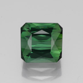 1.89캐럿 천연 그린 투르말린, 에메랄드 컷, 7×6.6 mm, VVS-VS
