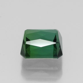 1.76캐럿 천연 그린 투르말린, 에메랄드 컷, 6.9×6.6 mm, VVS-VS