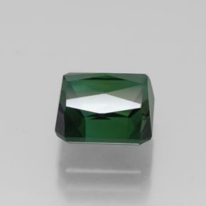 2.50캐럿 천연 그린 투르말린, 에메랄드 컷, 7.4×7.3 mm, VVS