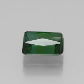 1.73캐럿 천연 그린 투르말린, 에메랄드 컷, 7.8×5.9 mm, VS