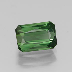 1.00캐럿 천연 그린 투르말린, 에메랄드 컷, 7×4.8 mm, VVS-VS