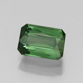 1.00캐럿 천연 그린 투르말린, 에메랄드 컷, 7×4.8 mm, VVS-VS