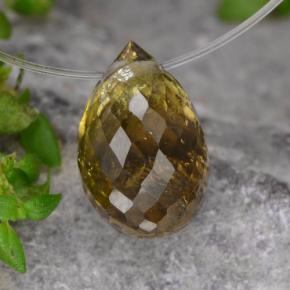 1.36캐럿 천연 멀티컬러 투르말린, 브리올레트, 7.5×5 mm, SI