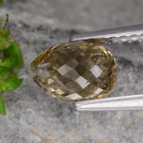 1.36캐럿 천연 멀티컬러 투르말린, 브리올레트, 7.5×5 mm, SI