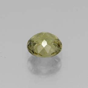 0.65캐럿 천연 노란빛 그린 투르말린, 라운드 컷, 5.49 mm, VVS-VS