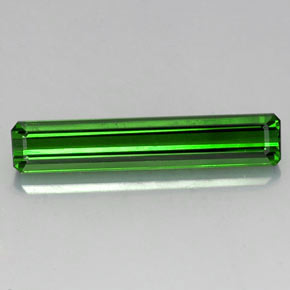 5.02캐럿 천연 그린 투르말린, 에메랄드 컷, 24.4×5 mm, VVS