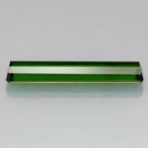 5.02캐럿 천연 그린 투르말린, 에메랄드 컷, 24.4×5 mm, VVS