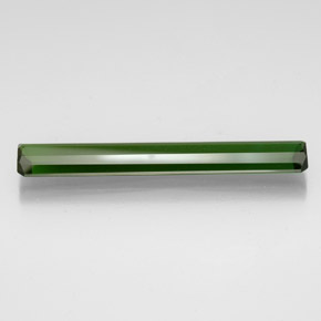 10.12캐럿 천연 그린 투르말린, 에메랄드 컷, 39.3×6.2 mm, VVS