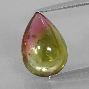 4.43캐럿 천연 워터멜론 투르말린, 투명한, 13.8×9.7 mm, 투명/반투명