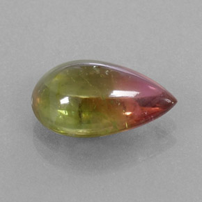 4.43캐럿 천연 워터멜론 투르말린, 투명한, 13.8×9.7 mm, 투명/반투명