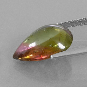 4.43캐럿 천연 워터멜론 투르말린, 투명한, 13.8×9.7 mm, 투명/반투명