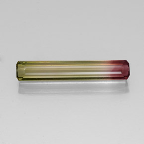 2.68캐럿 천연 워터멜론 투르말린, 에메랄드 컷, 21.2×3.8 mm, VVS-VS