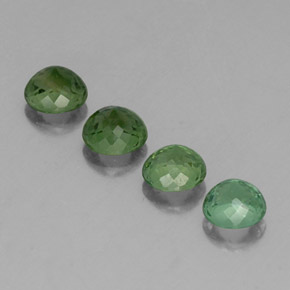 캐럿 천연 그린 투르말린 보석, 라운드 컷, 4.78 mm, VVS-VS
