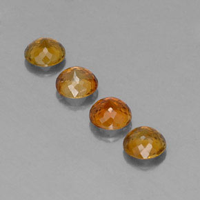 캐럿 천연 멀티컬러 투르말린 보석, 라운드 컷, 4.61 mm, VVS-VS