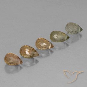 2.67캐럿 천연 다색 전기석 보석, 브리올레트, VS