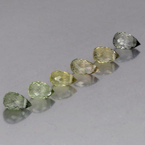 2.22캐럿 천연 멀티컬러 투르말린 보석, 브리올레트, 5.2×3.3 mm, VS