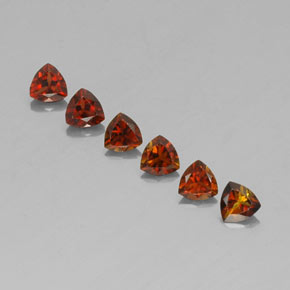 1.48캐럿 천연 멀티컬러 투르말린 보석, 트릴리언, 4.1×4 mm, VVS-VS