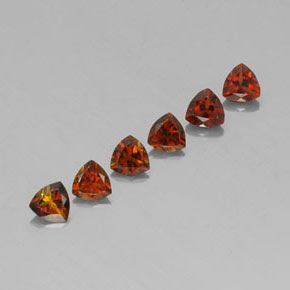 1.48캐럿 천연 멀티컬러 투르말린 보석, 트릴리언, 4.1×4 mm, VVS-VS
