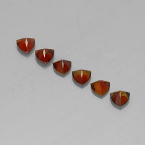 1.48캐럿 천연 멀티컬러 투르말린 보석, 트릴리언, 4.1×4 mm, VVS-VS