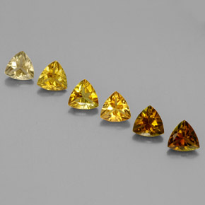 캐럿 천연 멀티컬러 투르말린 보석, 트릴리언, 4.1×4.1 mm, VVS-VS