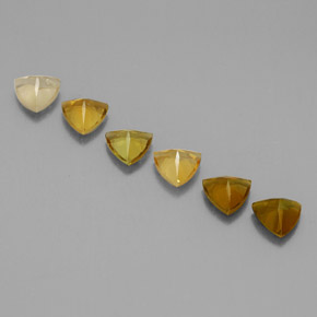 캐럿 천연 멀티컬러 투르말린 보석, 트릴리언, 4.1×4.1 mm, VVS-VS