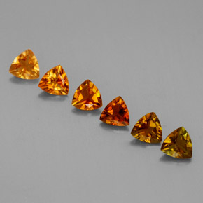 캐럿 천연 멀티컬러 투르말린 보석, 트릴리언, 4×4 mm, VVS-VS