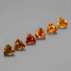 캐럿 천연 멀티컬러 투르말린 보석, 트릴리언, 4×4 mm, VVS-VS