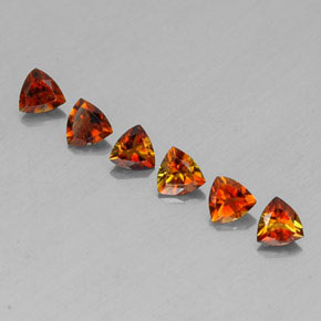 캐럿 천연 멀티컬러 투르말린 보석, 트릴리언, 4.1×4 mm, VVS-VS