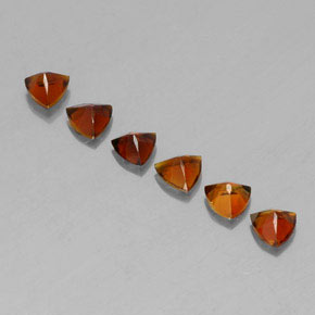 캐럿 천연 멀티컬러 투르말린 보석, 트릴리언, 4.1×4 mm, VVS-VS