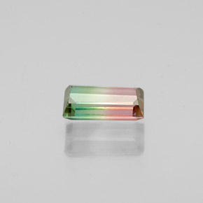 0.56캐럿 천연 워터멜론 투르말린, 바게트, 6.6×3.4 mm, VS