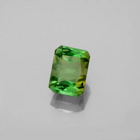 1.11캐럿 천연 그린 투르말린, 에메랄드 컷, 6.6×4.9 mm, VS-SI