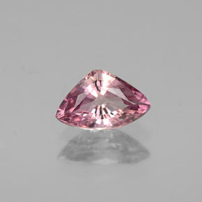 0.70캐럿 천연 핑크 로즈 투르말린, 트릴리언, 7.8×5 mm, VVS-VS