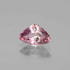 0.70캐럿 천연 핑크 로즈 투르말린, 트릴리언, 7.8×5 mm, VVS-VS