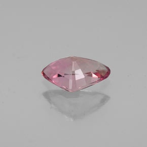 0.70캐럿 천연 핑크 로즈 투르말린, 트릴리언, 7.8×5 mm, VVS-VS